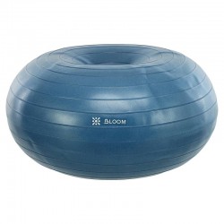 Фітбол м'яч для балансу Пончик сатин Bloom 550 мм, синій, код: LB7050_BL