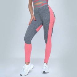 Легінси жіночі GymBeam Clothing Ultrafit Heather Pink XS, сірий-рожевий, код: 218111-GB