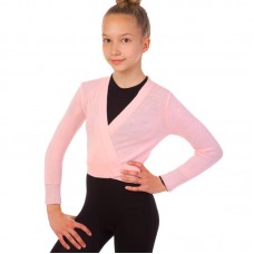 Кофта розігріву для гімнастики і танців Zelart L, зріст 134-154, рожевий, код: CO-9031_LP