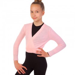 Кофта розігріву для гімнастики і танців Zelart L, зріст 134-154, рожевий, код: CO-9031_LP