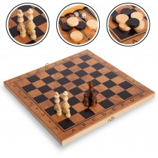 Шахи, шашки, нарди 3 в 1 ChessTour, код: S3830