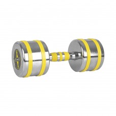 Гантель хромована inSPORTline Yellsteel 14 кг, жовтий, код: 20842-IN