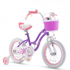 Велосипед RoyalBaby STAR GIRL 14", Official UA, пурпурний, код: RB14G-1-PURPLE-ST