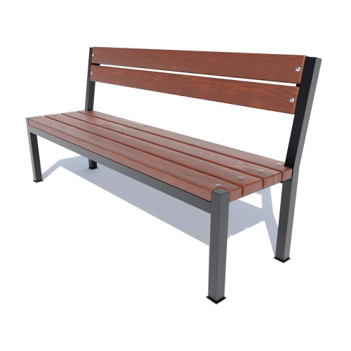 Лавка зі спинкою Miros “Подвійна лінія” 1580х500х800 мм, код: DIO926.1 Лавка зі спинкою Miros “Подвійна лінія” 1580х500х800 мм, код: DIO926.1