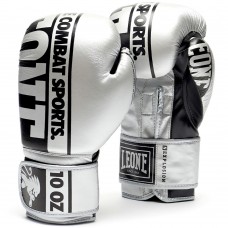 Боксерські рукавички Leone Nexplosion 10 унції, срібні, код: 500204_10-RX Боксерські рукавички Leone Nexplosion 10 унції, срібні, код: 500204_10-RX