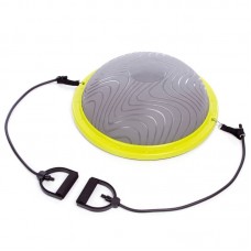 Балансировочная платформа з еспандерами FitGo Bosu салатовий-сірий, код: FI-1934_LGGR Балансировочная платформа з еспандерами FitGo Bosu салатовий-сірий, код: FI-1934_LGGR