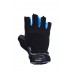 Рукавички для фітнесу PowerPlay чорно-сині XL, код: PP_3092_XL_Black