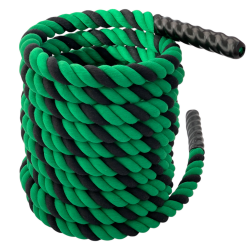 Канат для кросфіту Orlins 8 м, діаметр 40 мм посилений, зелено-чорний, код: RO-179 Канат для кросфіту Orlins 8 м, діаметр 40 мм посилений, зелено-чорний, код: RO-179