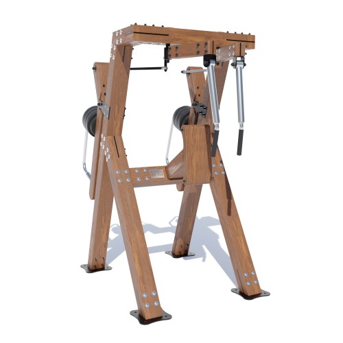 Вуличний дерев"яний тренажер Brustyle для задніх дельт стоячи, код: SW603 Вуличний дерев"яний тренажер Brustyle для задніх дельт стоячи, код: SW603