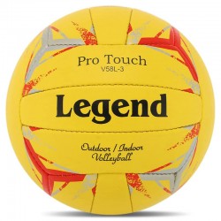 М"яч волейбольний Legend №5, жовтий-червоний, код: LG9490_YR