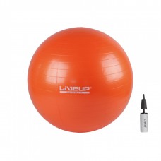 Фітбол (насос в комплекті) LiveUp Anti-Burst Ball 650 мм, помаранчевий, код: 6951376103212