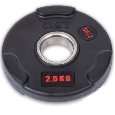 Диски обгумовані Life Fitness з потрійним хватом і металевою втулкою 2,5кг (d-51мм), код: SC-80154B-2_5-S52
