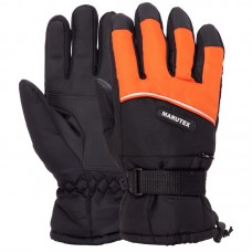 Рукавички гірськолижні теплі Marutex L-XL чорний-помаранчевий, код: AG-903_LXLBKOR