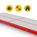 Мат гімнастичний надувний 4Fizjo Air Track Mat 6000x2000x200 мм, білий-червоний, код: P-5907739312044