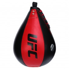 Груша пневматична підвісна UFC 25см 10х7", чорний-червоний, код: UHK-69750-S52 Груша пневматична підвісна UFC 25см 10х7", чорний-червоний, код: UHK-69750-S52