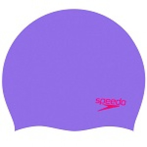 Шапка для плавання дитяча Speedo Moulded Silc Cap Ju фіолетовий-червоний, код: 5053744445304