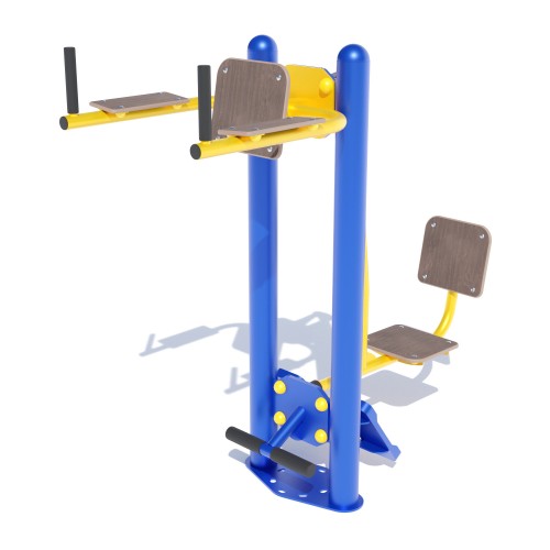 Вуличний тренажер Brustyle Жим ногами горизонтальний – упор для преса, код: SG142