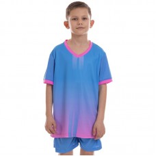 Форма футбольна дитяча PlayGame розмір 2XS, ріст 130, блакитний-рожевий, код: D8826B_2XSNP