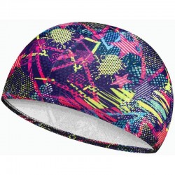Шапка для плавання Aqua SpeedPolyester Kid S фіолетовий-мультіколор, код: 5908217697790