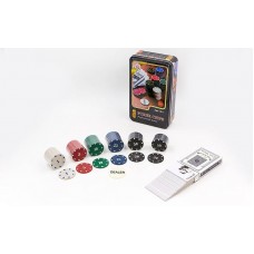 Набір для покеру в металевій коробці PlayGame, код: IG-4590