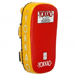 Пади для тайського боксу Тай-педи Yokkao 1 шт, жовтий-червоний, код: Y-2022_YR
