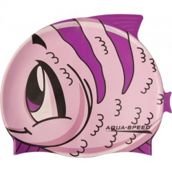 Шапка для плавання Aqua SpeedZoo Fish рожева рибка, код: 5908217655288