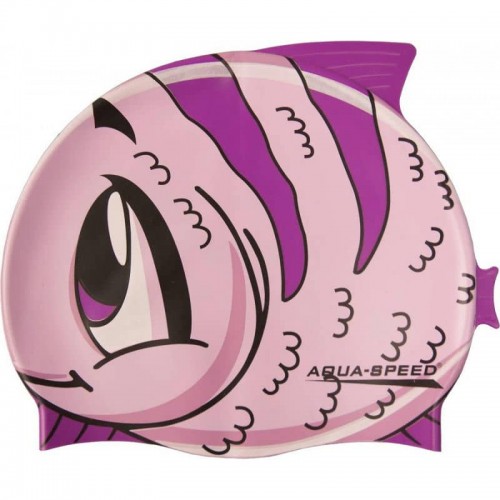 Шапка для плавання Aqua SpeedZoo Fish рожева рибка, код: 5908217655288