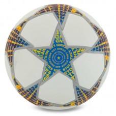 М"яч футбольний PlayGame №5, білий-бордовий, код: FB-9822_BO