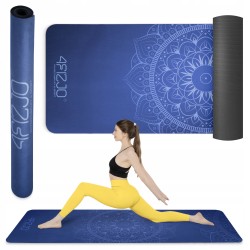 Килимок для йоги та фітнесу 4Fizjo замша 1830x610x15 мм, синій, код: P-5905973405713 Килимок для йоги та фітнесу 4Fizjo замша 1830x610x15 мм, синій, код: P-5905973405713