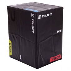 Бокс пліометричний дерев"яний Zelart Plyo Box 510x610x760 мм, чорний, код: TA-3276