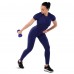 Гантель для фітнесу з TPU покриттям Zelart Jelly Urethane Coated Dumbbells 1х2,3кг, фіолетовий, код: TA-2946-5LB-S52