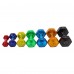 Гантель для фітнесу з TPU покриттям Zelart Jelly Urethane Coated Dumbbells 1х2,3кг, фіолетовий, код: TA-2946-5LB-S52