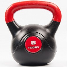 Гиря вінілова Toorx PVC 6 кг Black/Orange, код: 931126-SVA