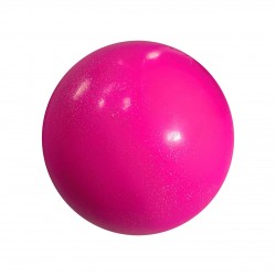 М"яч для художньої гімнастики SNS T12 150 мм, рожевий з гліттером, код: 18146-SNS