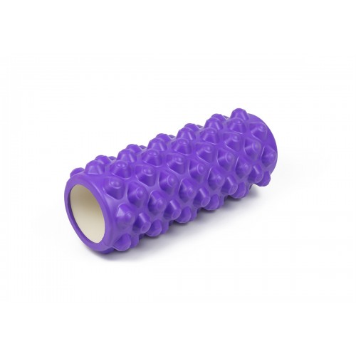 Масажний ролик EasyFit Grid Roller - Extreme 33 см фіолетовий, код: EF-2023-V