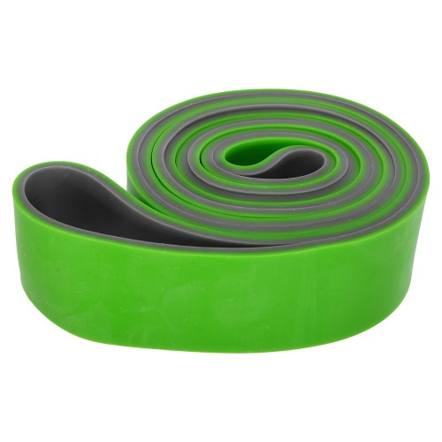 Гума петля для підтягування двошарова FitGo Dual Power Band L (23-57 кг), зелений-сірий, код: 8037-45-S52
