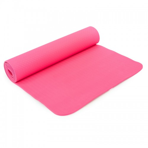 Коврик для фітнесу та йоги FitGo рожевий, код: FI-4937_P