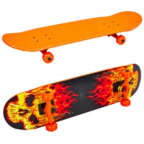 Скейтборд в зборі PLAYBABY 790х190х10 мм помаранчевий, код: SK-5615_OR