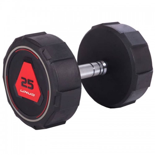 Гантель цільна професійна Li Nuo 1х25кг чорний, код: TA-3618-25-S52 Гантель цільна професійна Li Nuo 1х25кг чорний, код: TA-3618-25-S52