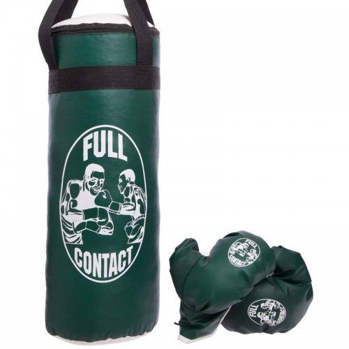 Боксерський набір дитячий FitBox Full Contact зелений, код: BO-4675-L_G
