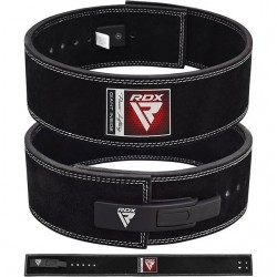 Пояс для важкої атлетики RDX 4 Pro Liver Buckle шкіряний Black Plus XL, код: WBL-4LB-XL+