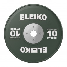 Диск олімпійський обгумований Eleiko IWF 10 кг, темно-зелений, код: 3001119-10-IA