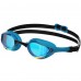 Окуляри для плавання дорослі райдужні лінзи дорослі MadWave Alien Rainbow блакитний-чорний, код: M042729
