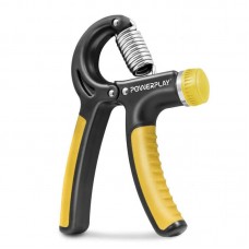 Еспандер кистьовий PowerPlay Strength Grip з регульованим навантаженням 10-40 кг, чорно-жовтий, код: PP_4323_Bl/Yellow