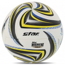 М"яч футбольний Star New Highest Gold PU, білий-чорний, код: SB4025TB-S52