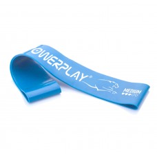 Резинка для фітнесу (стрічка-еспандер) PowerPlay Mini Power Band (опір 5-10 кг), 0.8мм, синий, код: PP_4113_Blue