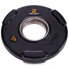 Млинці (диски) обгумовані Modern з потрійним хватом 1,25 кг, код: TA-2673-1_25-S52 Млинці (диски) обгумовані Modern з потрійним хватом 1,25 кг, код: TA-2673-1_25-S52