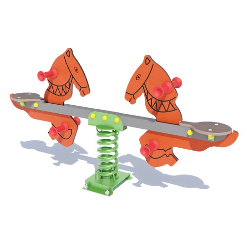 Качалка-балансир на пружині Miros "Кінь", код: DIO123.2 HDPE Качалка-балансир на пружині Miros "Кінь", код: DIO123.2 HDPE