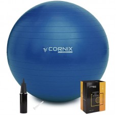 М"яч для фітнесу (фітбол) Cornix 75 см Anti-Burst Blue, код: XR-0025