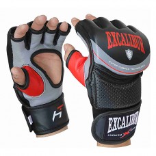 Рукавиці MMA Excalibur S сірий/чорний/червоний, код: 687-01/S/10